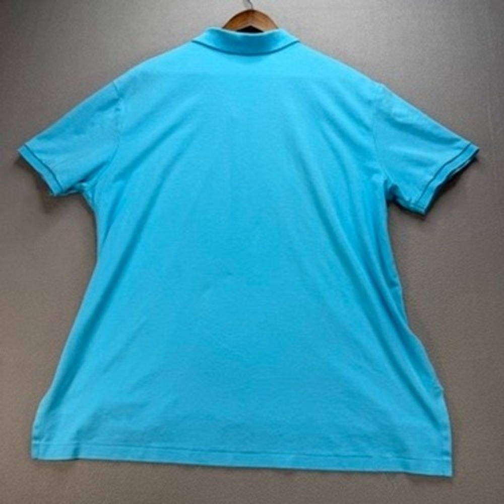 Polo Ralph Lauren Polo Shirt Classic Fit XXL Blue Short Sleeve Flesh Pony Preppy - Picture 11 of 12